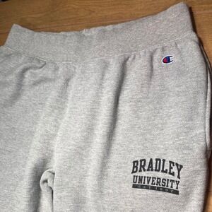 Champion Reverse Weave Bradley University Sweatpants 2X-Large Gray Joggers Mens
